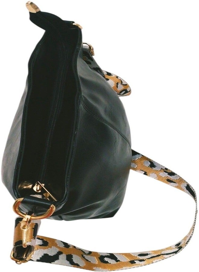 Poorak Black Sling Bag with Detachable White Belt for Girls & Women - Image 2
